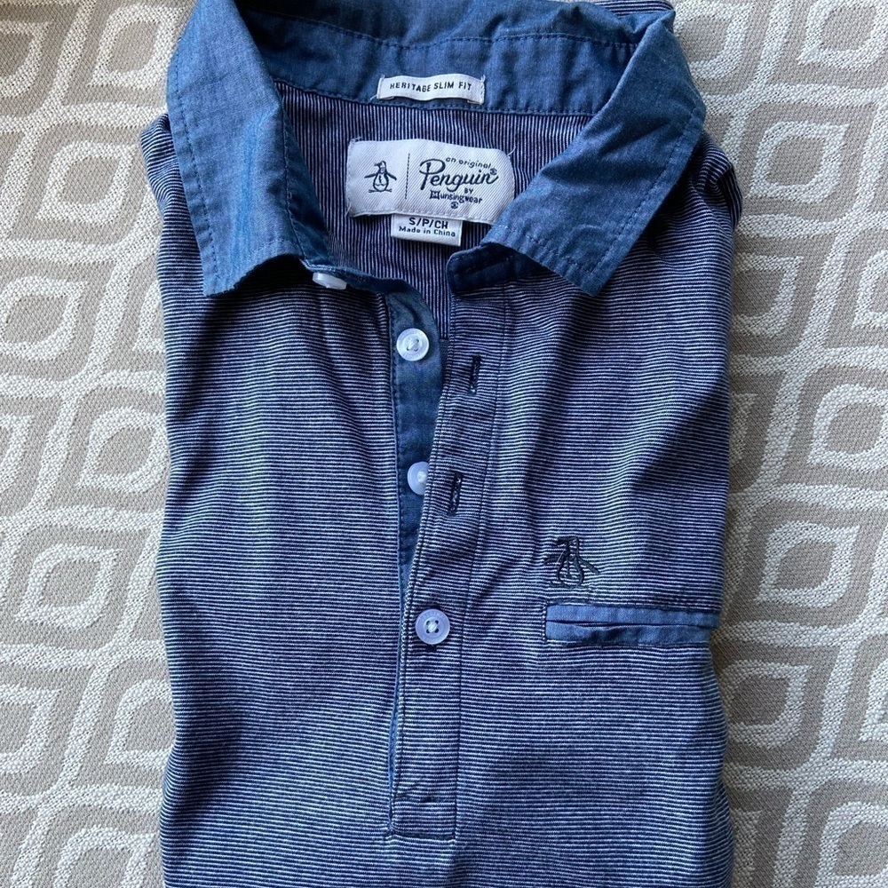 Penguin Men’s Short Sleeved Polo Shirt sz sm​​​​​​​​​​​​